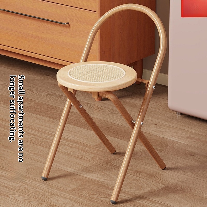 Home Bar Lounge - Balcony Chair Vintage Folding Rattan Dining