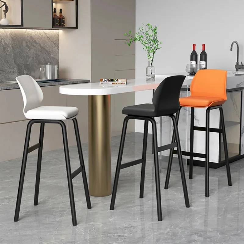 Home Bar Lounge - Leather Stool Bar Chair Vanity Square