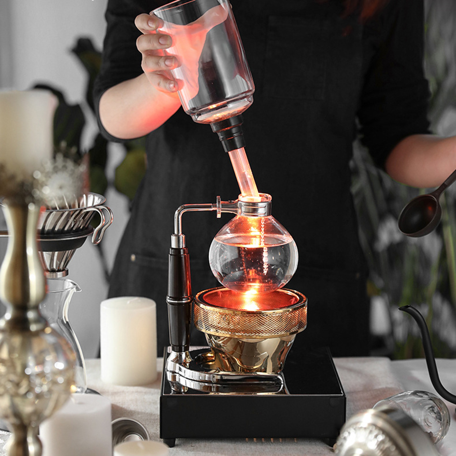 Siphon Coffee Maker 3/5 Cups V - Home Bar Setup 评论和价格