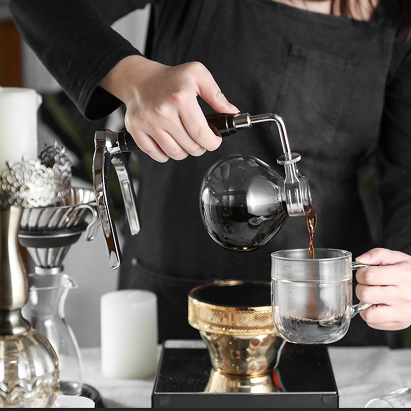 Siphon Coffee Maker 3/5 Cups V - Home Bar Setup 评论和价格