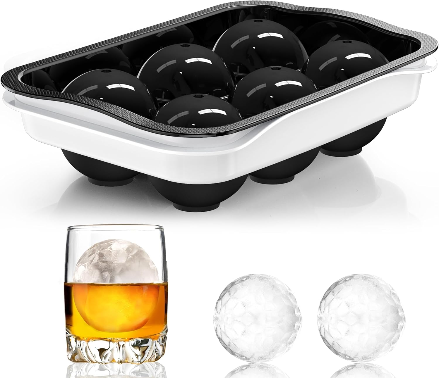 2.2 Inch Round Ice Cube Mold w - Ice Mold Sphere 评论和价格