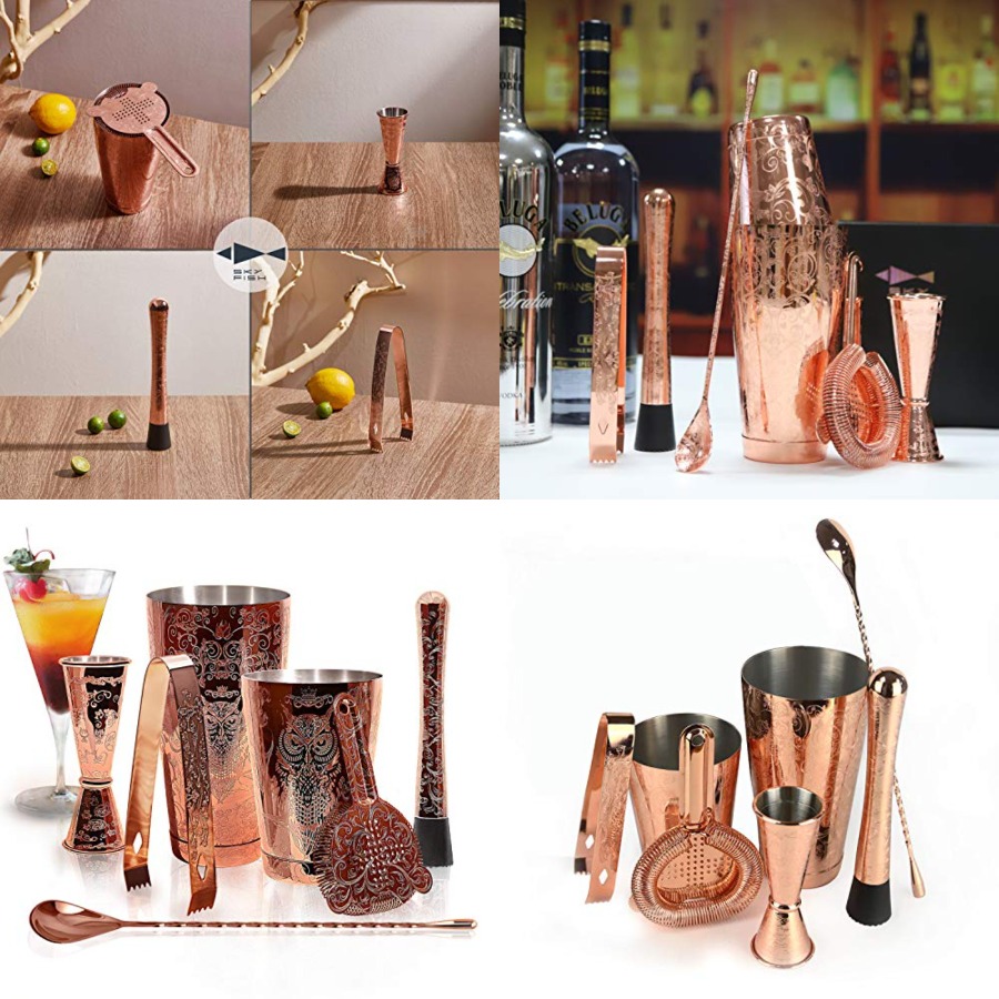 Sky Fish Bartender Kit Cocktai - Boston Shaker Set 评论和价格