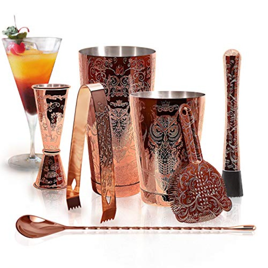 Sky Fish Bartender Kit Cocktai - Boston Shaker Set 评论和价格
