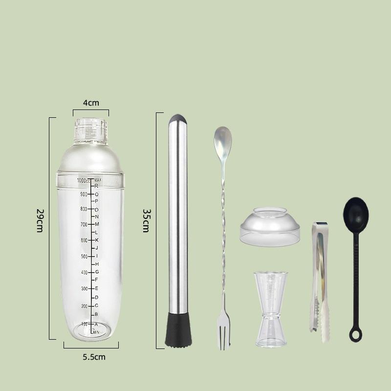 3/5/7Pcs Cocktail Shaker Set C - Home Bar Set 评论和价格