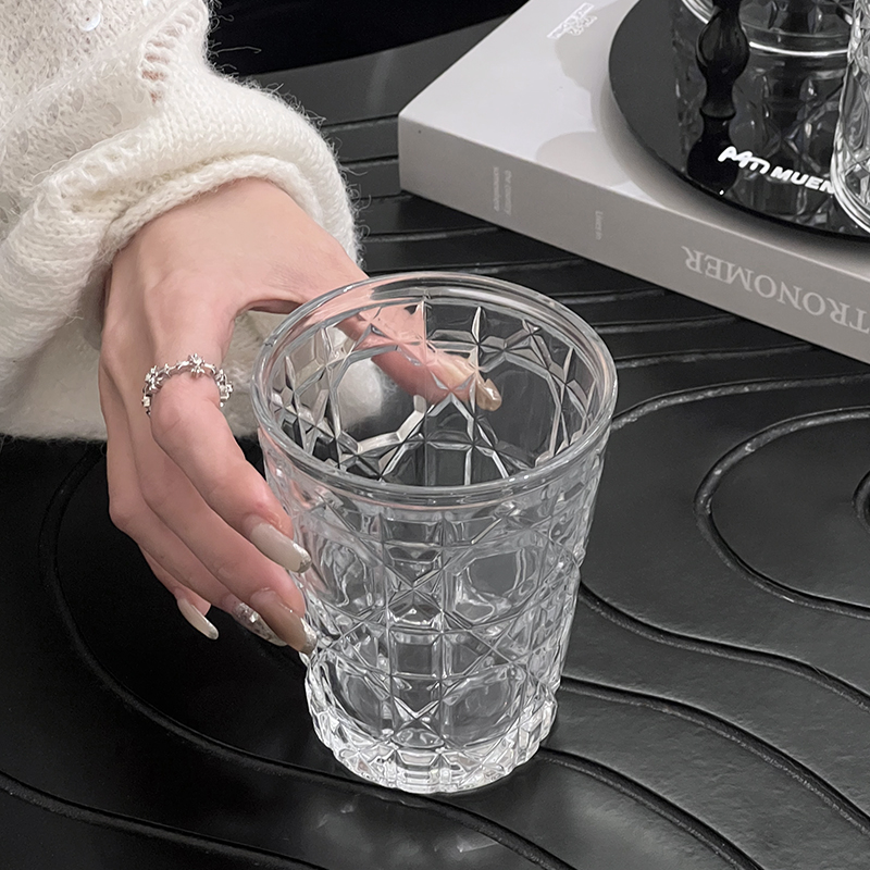 2pcs 310ml Vintage Diamond Pat - Old Fashioned Glass 评论和价格