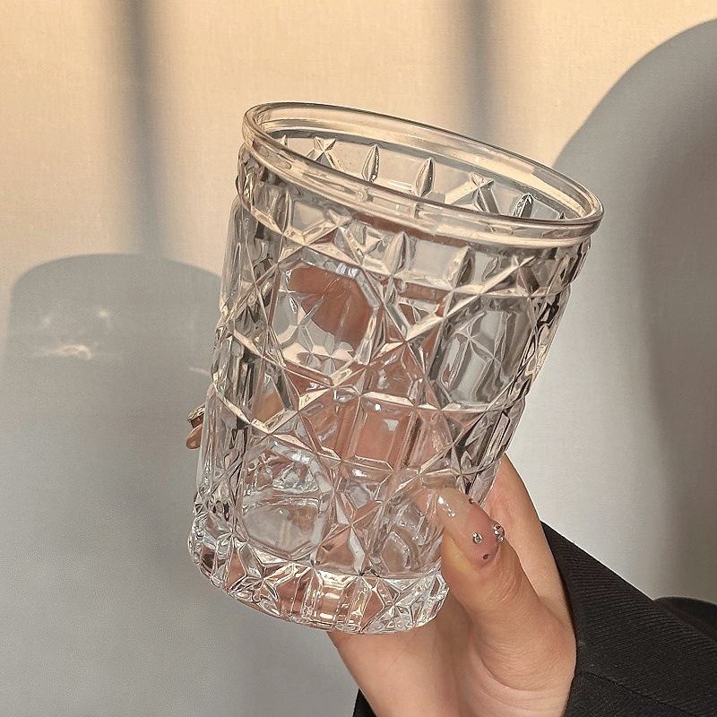 2pcs 310ml Vintage Diamond Pat - Old Fashioned Glass 评论和价格