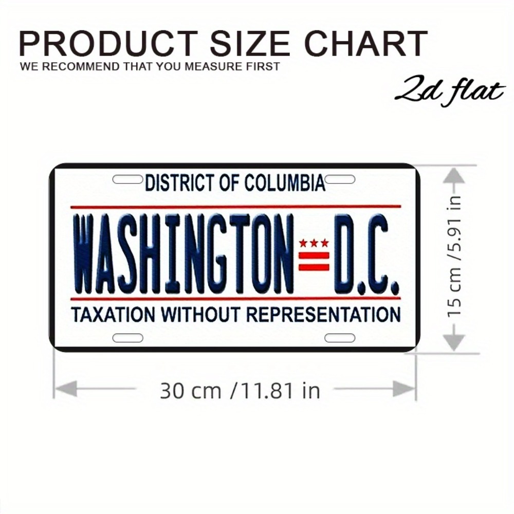 [2D Flat] 1pc Washington D.C.  - Home Bar Signs 评论和价格