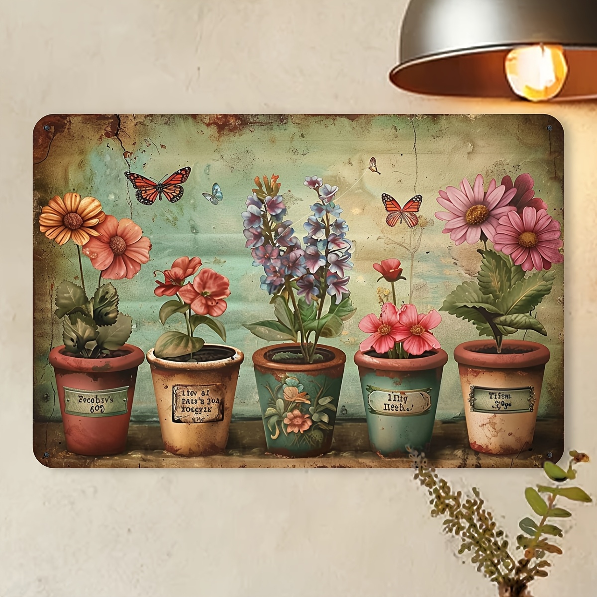 Garden of Life Vintage Metal S - Home Bar And Restaurant 评论和价格