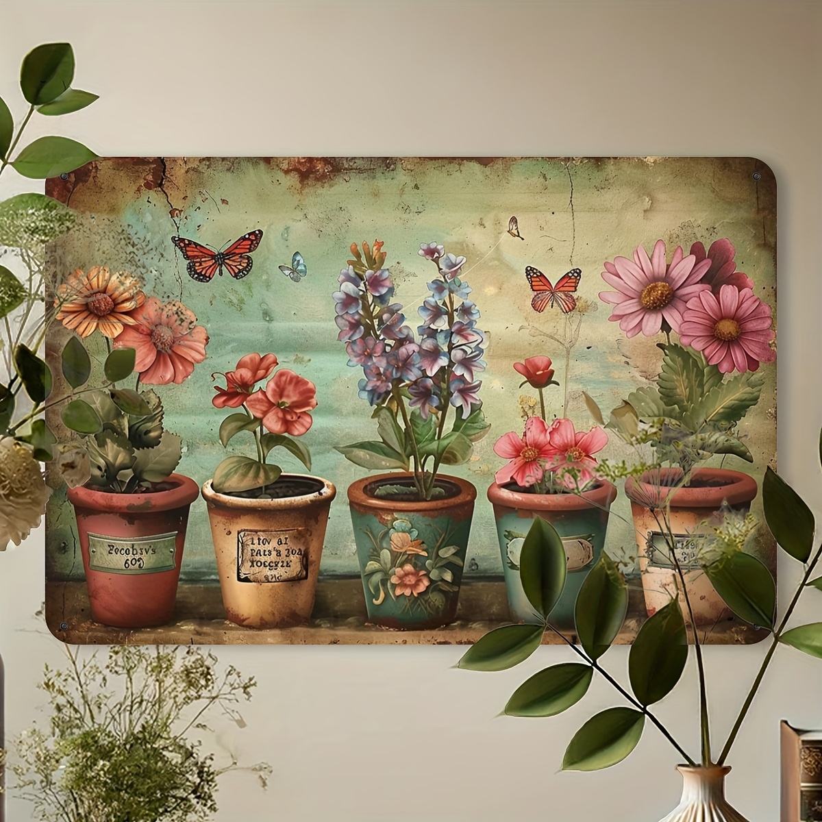 Garden of Life Vintage Metal S - Home Bar And Restaurant 评论和价格