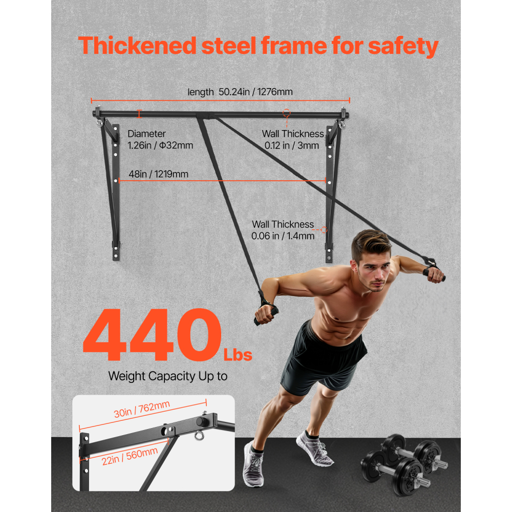 Ye Wall Mounted Heavy Duty Pul - Home Bar And Gym 评论和价格