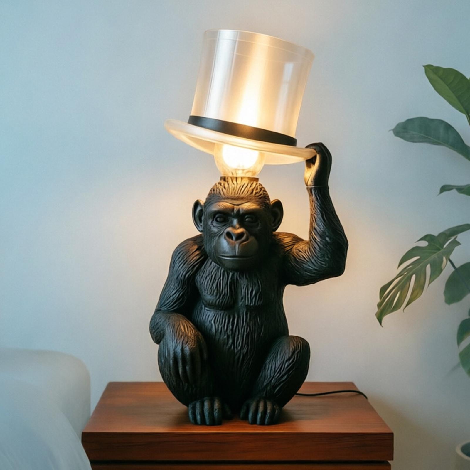 Monkey Lamp Top Hat Monkey Res - Home Bar Setup 评论和价格
