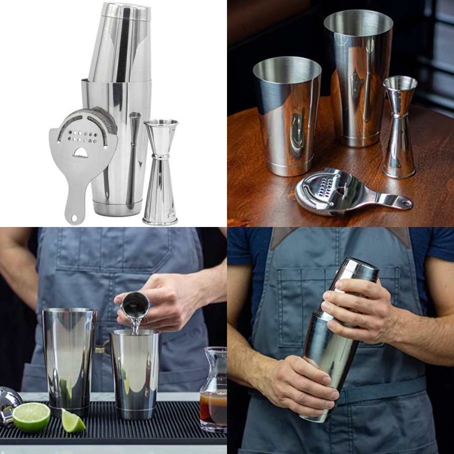 Professional Cocktail Shaker S - Boston Shaker Set 评论和价格