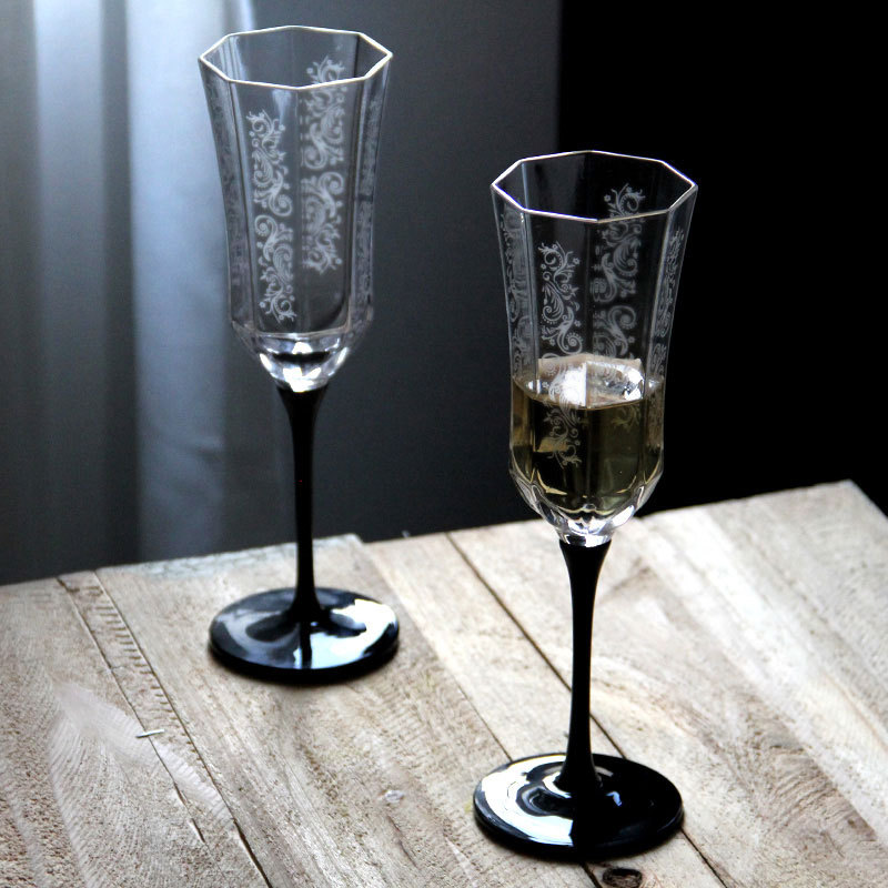 French Vintage Champagne Glass - Old Fashioned Glass 评论和价格