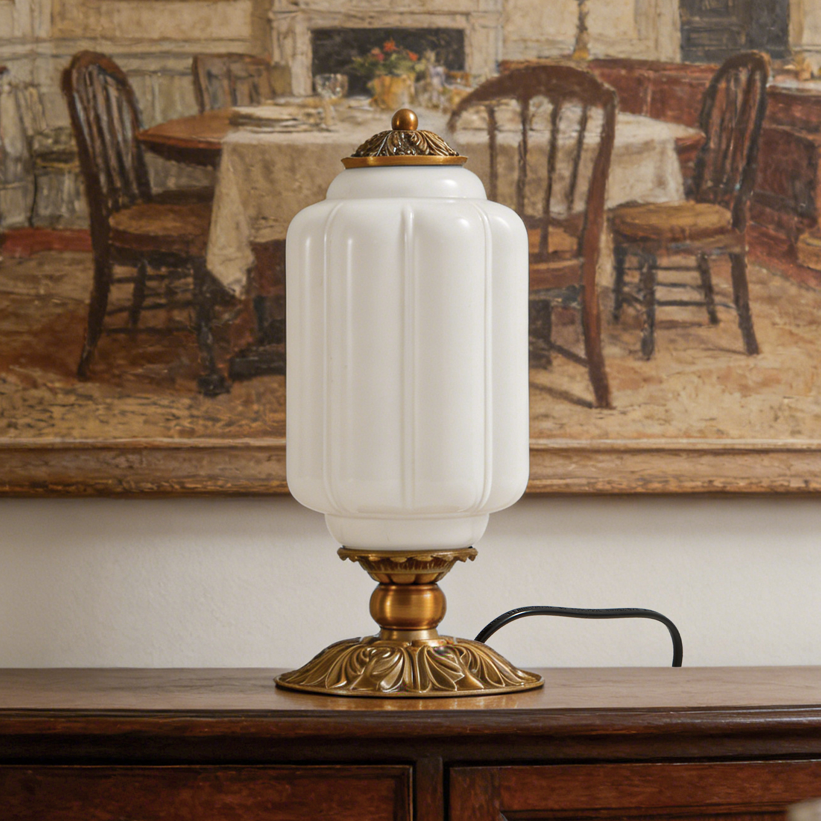 Nordic Retro Milk Glass Table  - Old Fashioned Glass 评论和价格