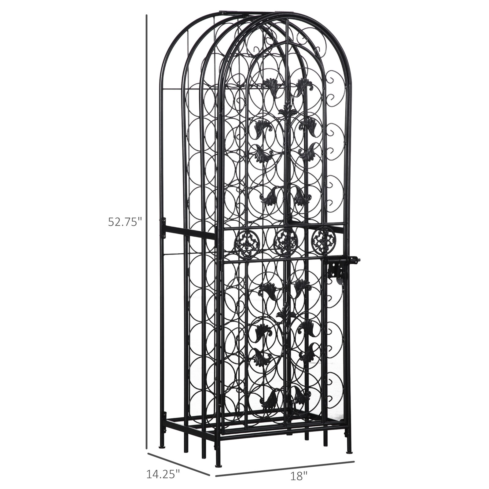 Free Standing Wine Rack 45 Bot - Home Bar And Cabinet 评论和价格