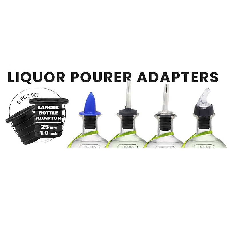 1/4/6pcs Liquor Pourer Adapter - Speed Pourer Cap 评论和价格