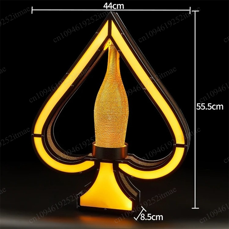 Iron Art Light Up Wine Bottle  - Home Bar Setup 评论和价格