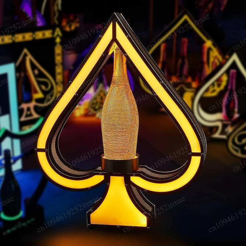 Iron Art Light Up Wine Bottle  - Home Bar Setup 评论和价格