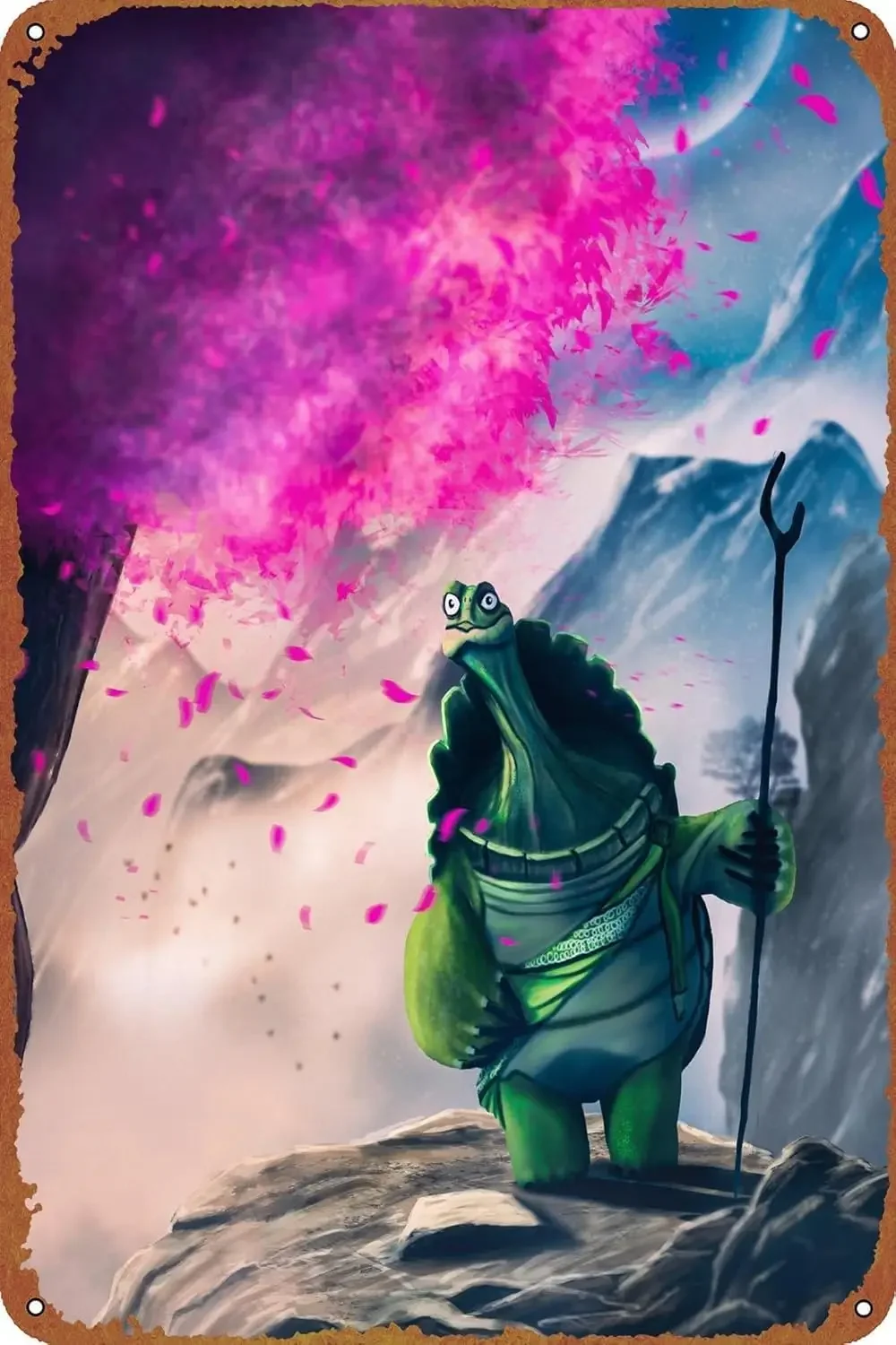 SDJVBPSD Master Oogway Poster  - Home Bar And Restaurant 评论和价格