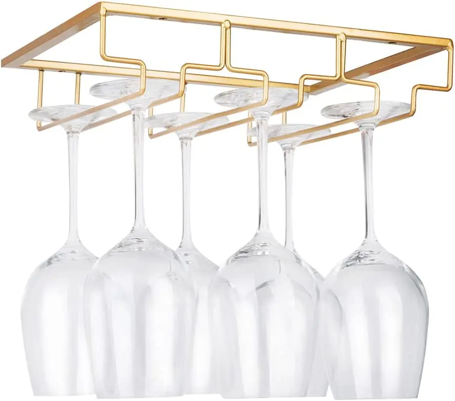 Wine Glass Hanger Rack for Bar - Home Bar And Cabinet 评论和价格