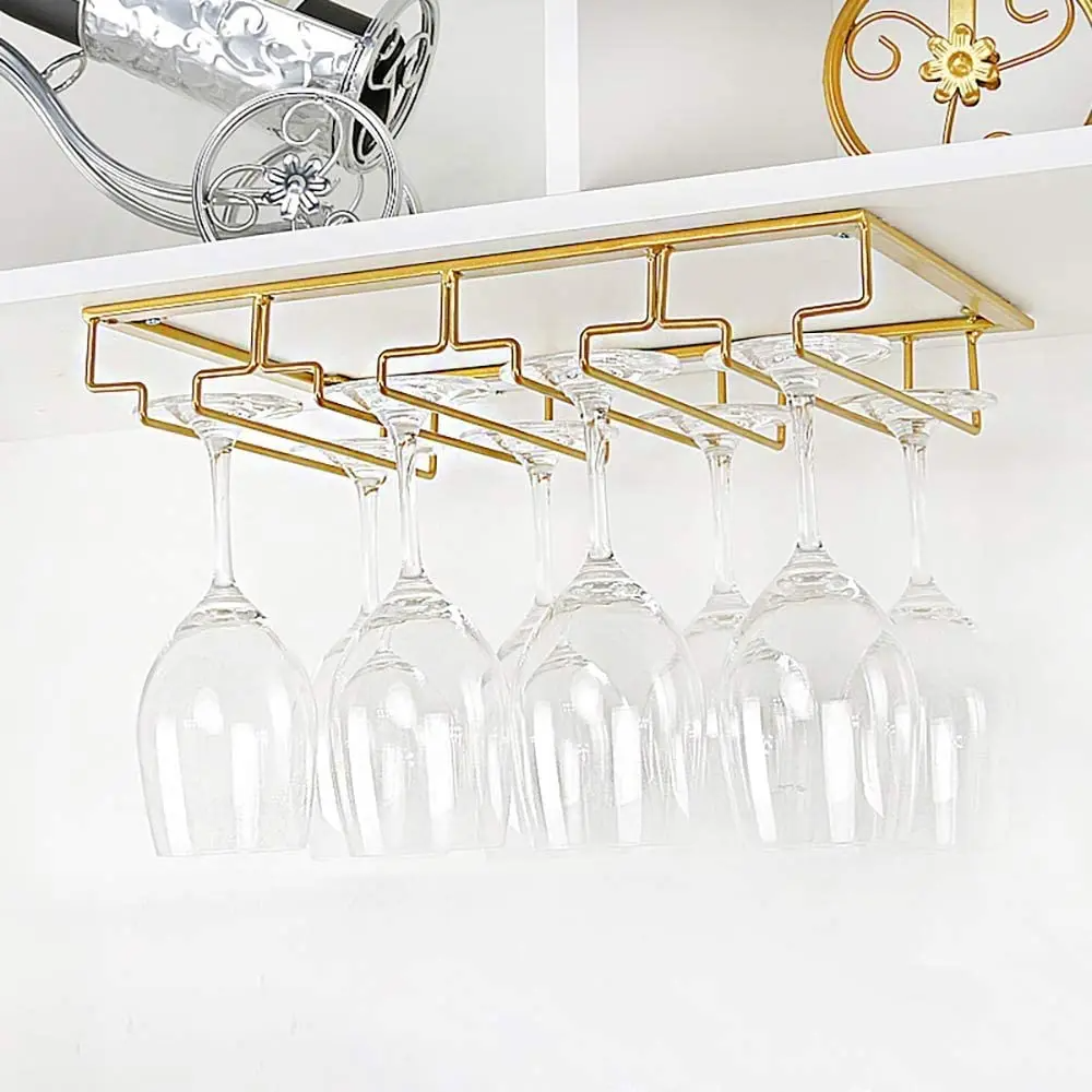 Wine Glass Hanger Rack for Bar - Home Bar And Cabinet 评论和价格