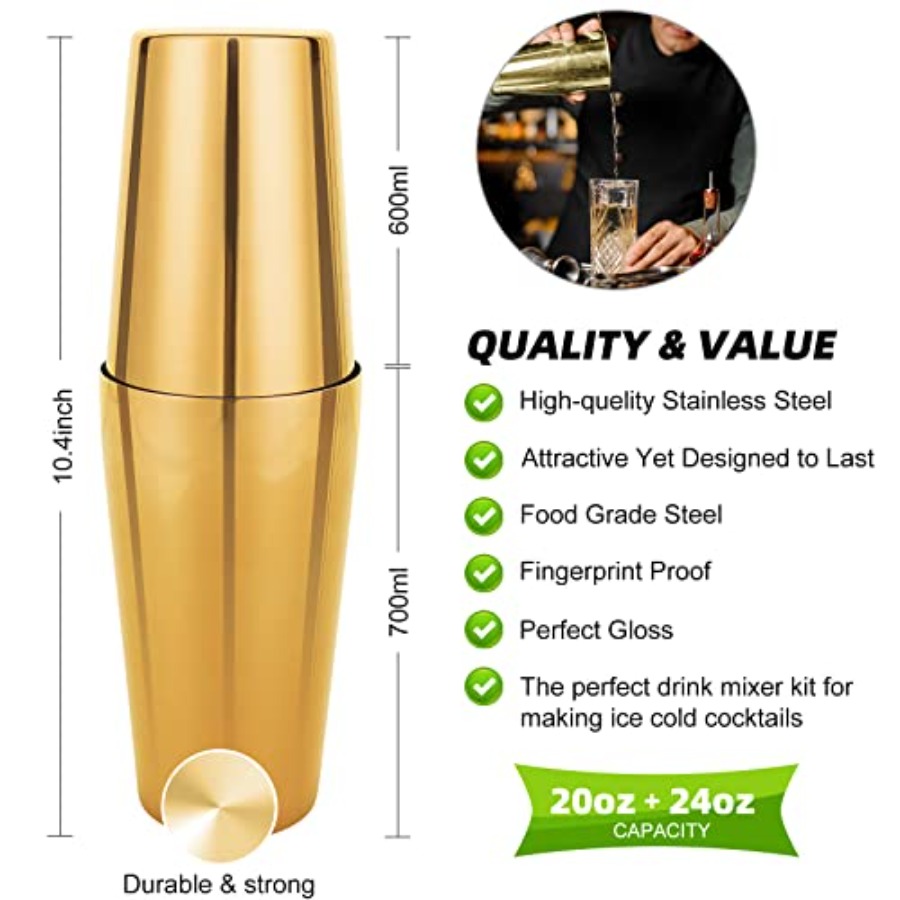 Cocktail Shaker Set 23-Piece B - Boston Shaker Set 评论和价格