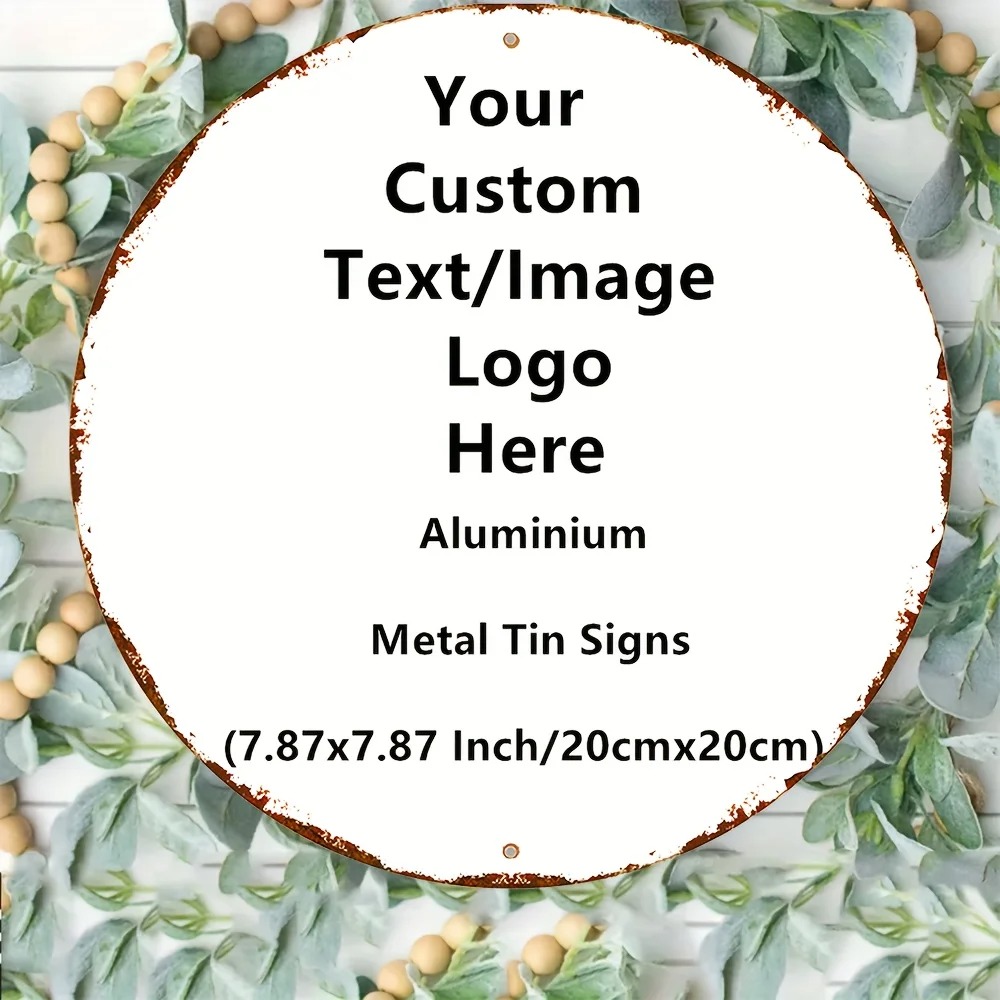 Custom Round Tin Sign - Vintag - Home Bar Signs 评论和价格